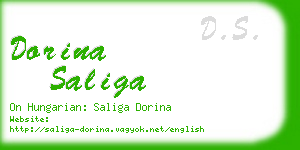 dorina saliga business card